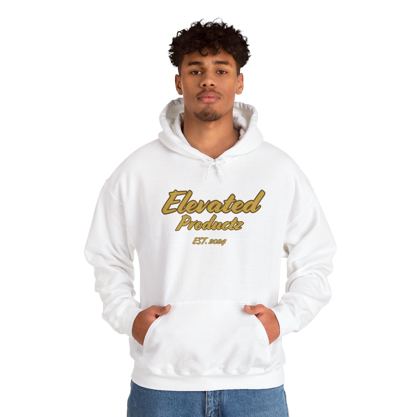 Elevated Products Unisex Heavy Blend™ Hooded Sweatshirt - Cozy Gold Design